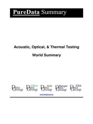 cover image of Acoustic, Optical, & Thermal Testing World Summary